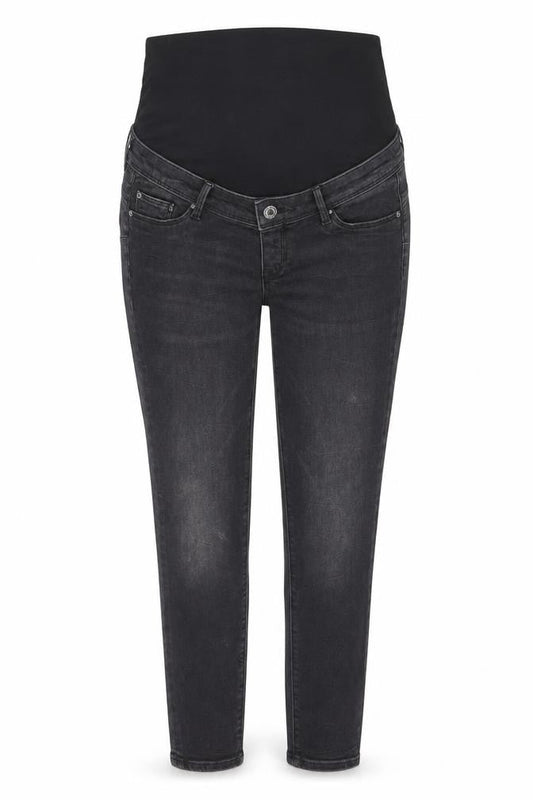 H&M Women Black Size 7 Jeggings Ankle High Rib Maternity Jeans