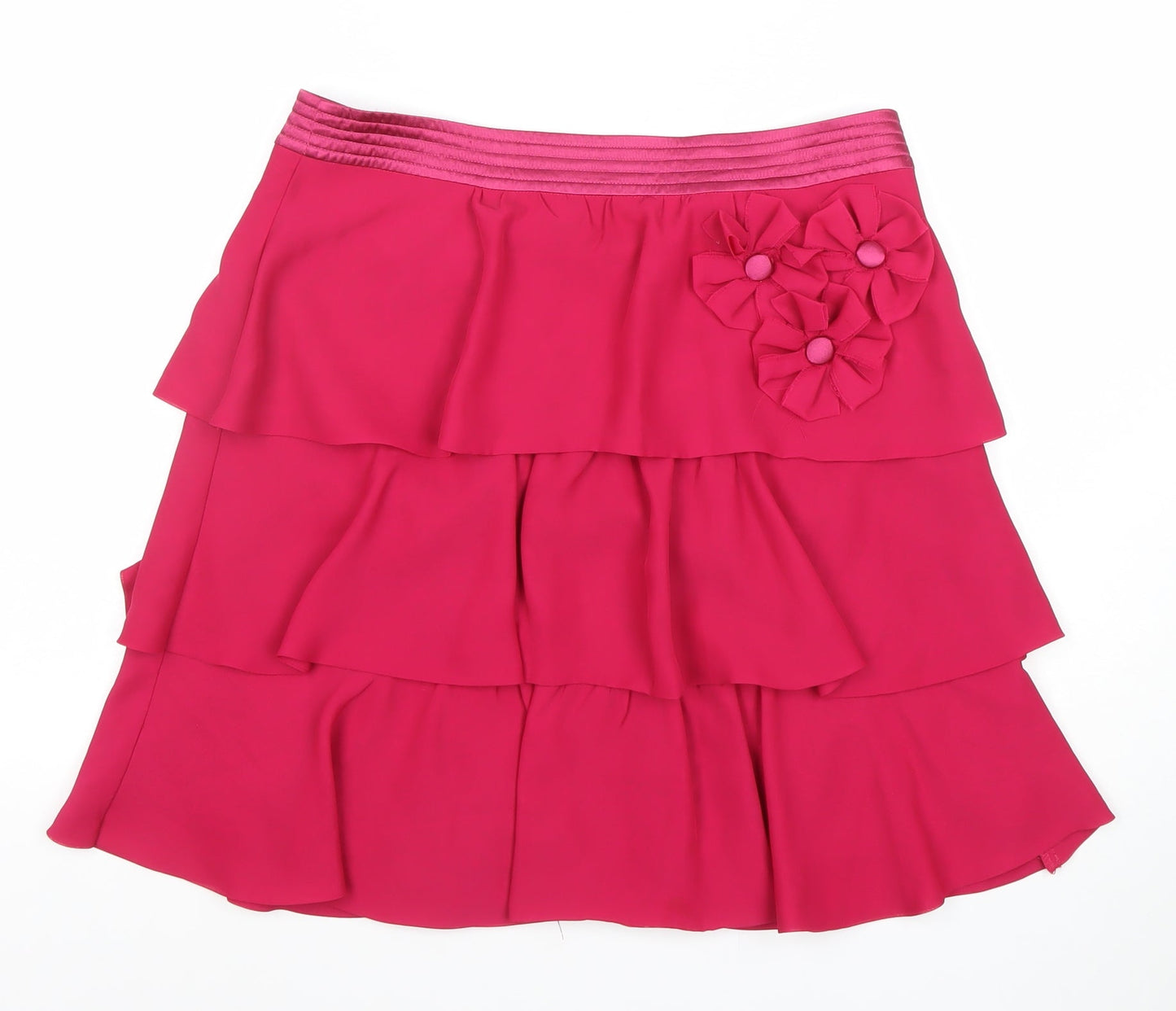 Awear Women’s Pink Layered Short Chiffon Skirt Size 10
