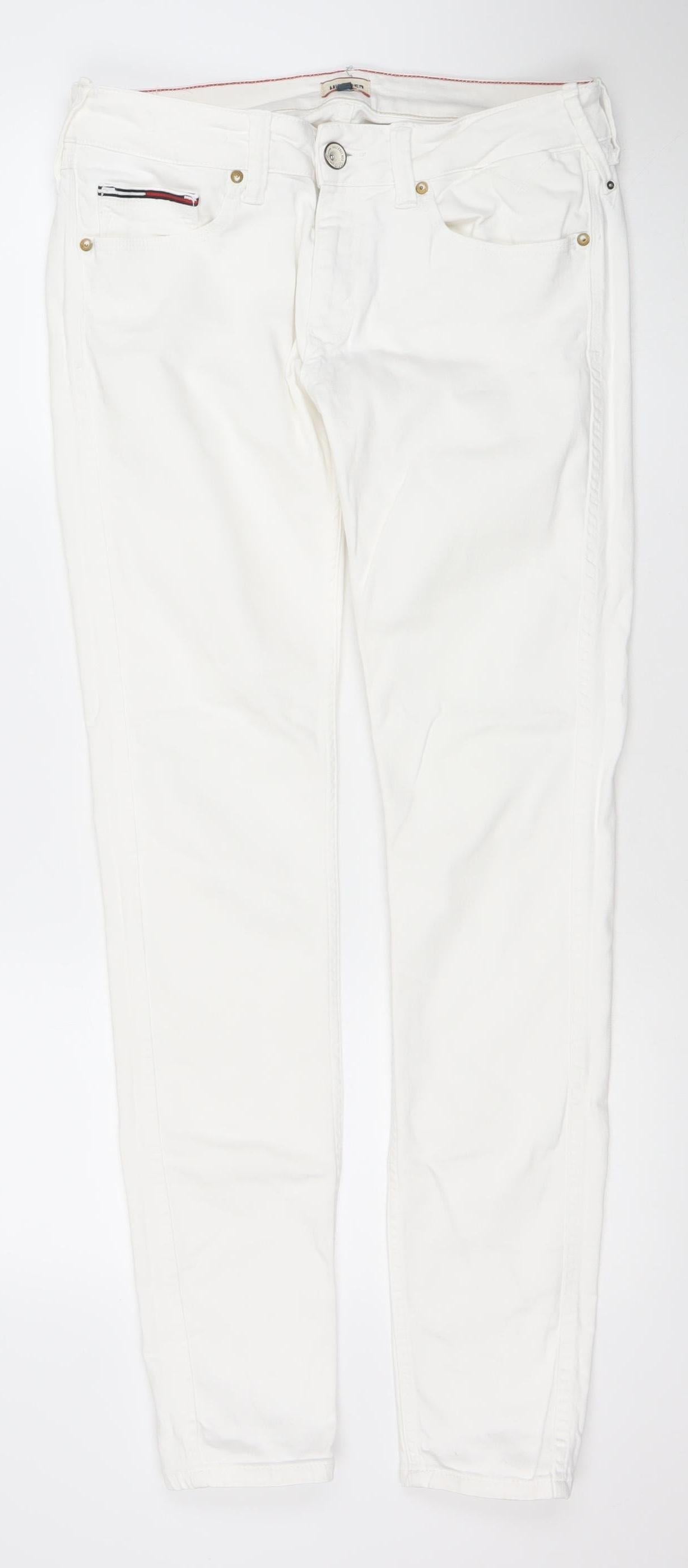 Hilfiger Denim Women's White Skinny Jeans Size 31 Slim Fit