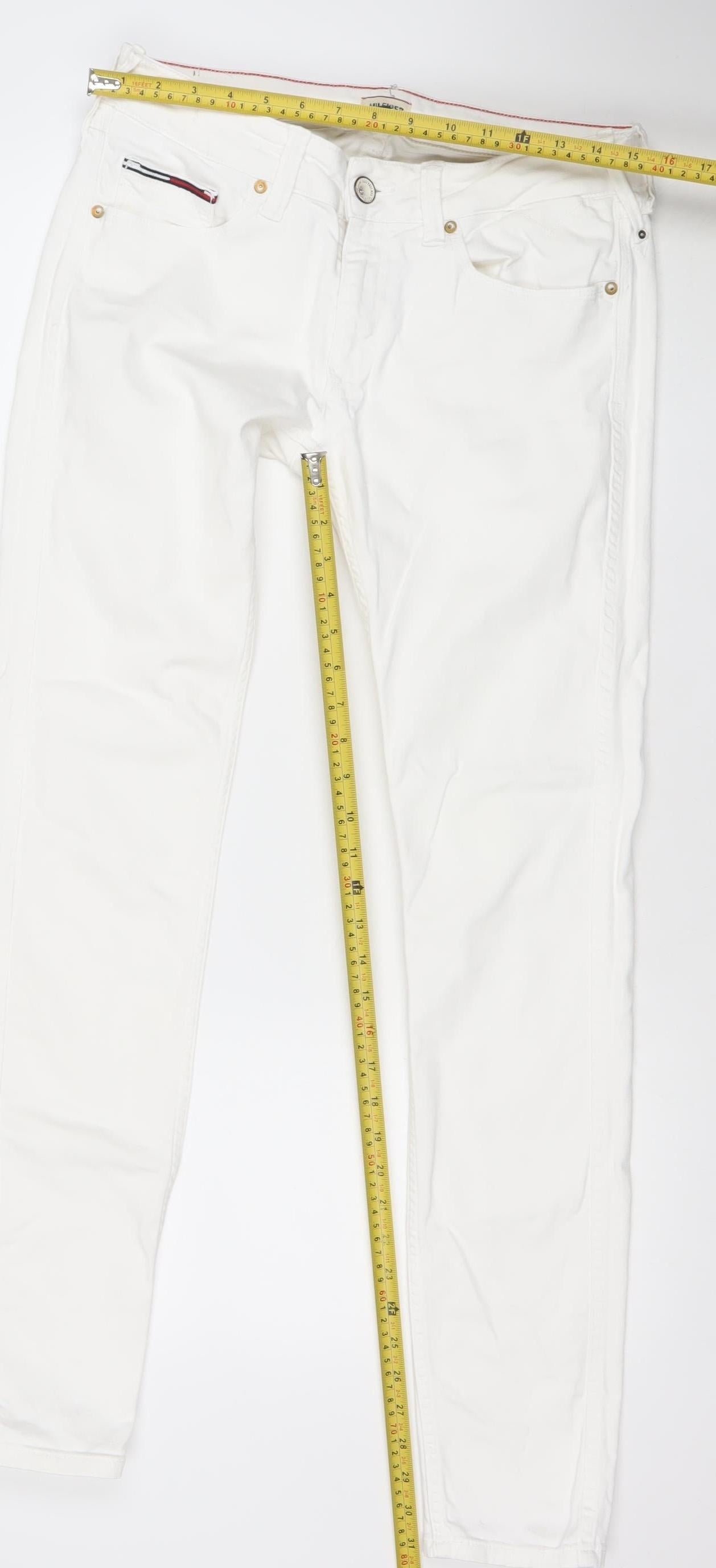 Hilfiger Denim Women's White Skinny Jeans Size 31 Slim Fit