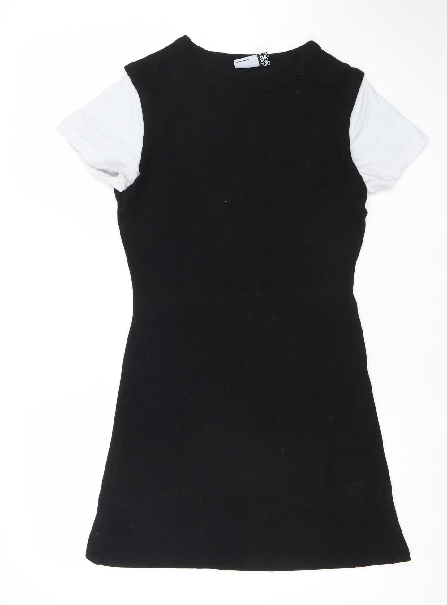 ASOS Women’s Black Bodycon Cotton Elastane Sleeveless Dress Size 14