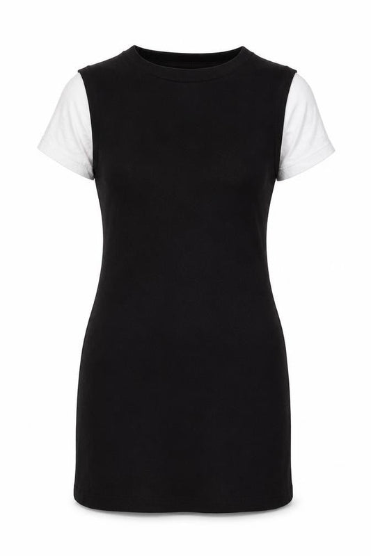 ASOS Women’s Black Bodycon Cotton Elastane Sleeveless Dress Size 14