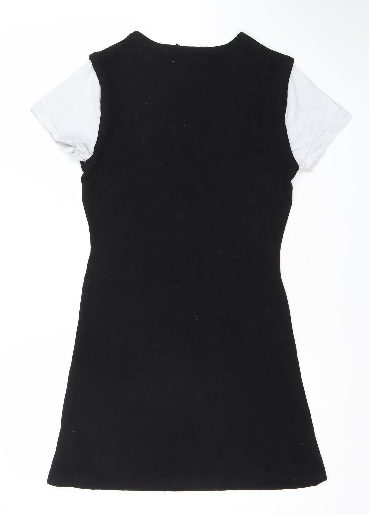 ASOS Women’s Black Bodycon Cotton Elastane Sleeveless Dress Size 14