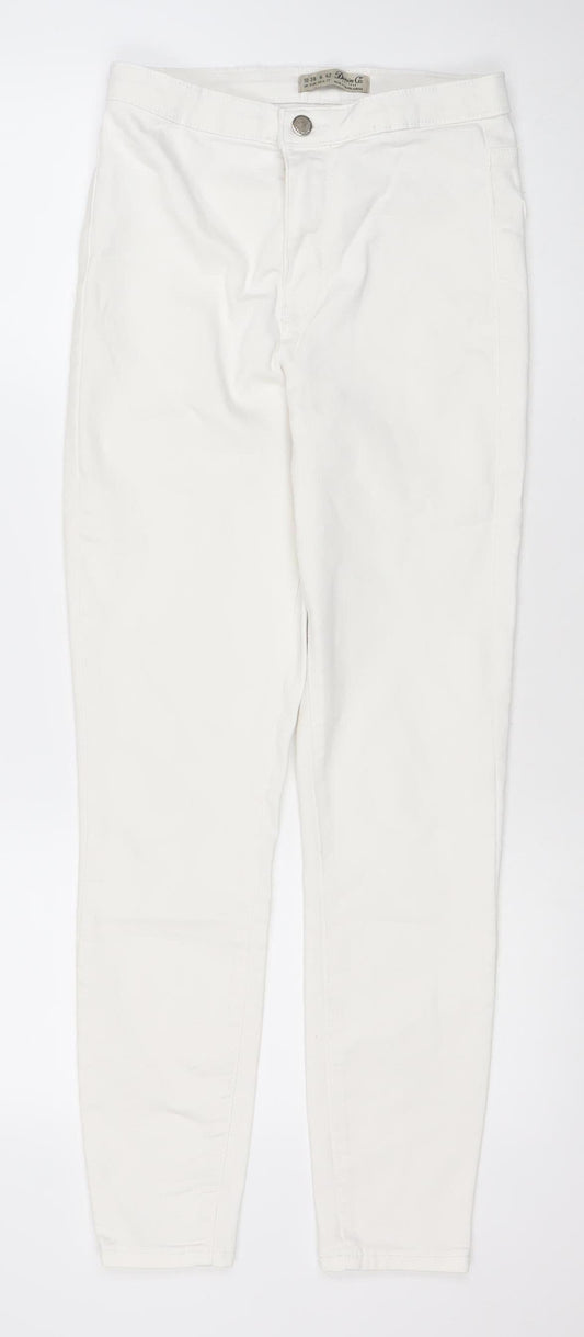 Denim Co Women’s White Skinny Stretch Jeans Size 10