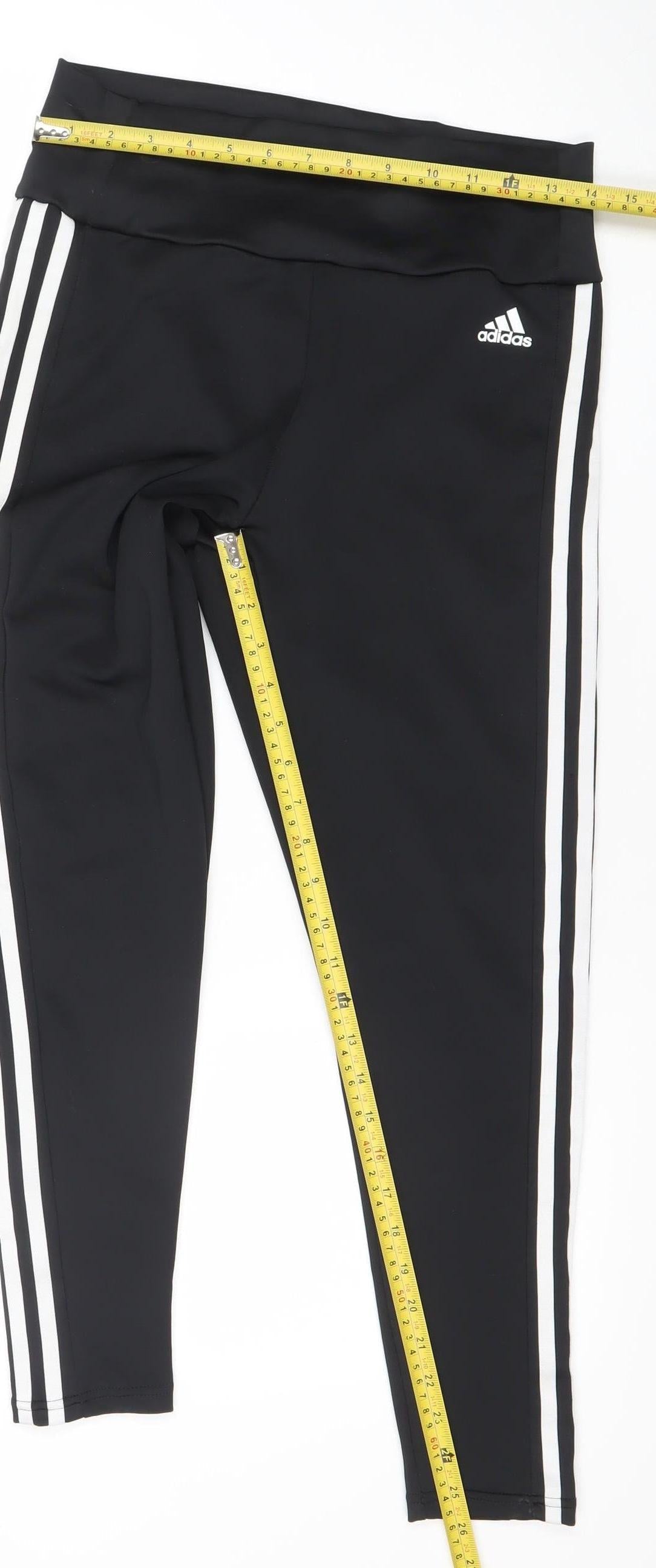Adidas Women's Black AEROREADY Side Stripe Active Leggings M