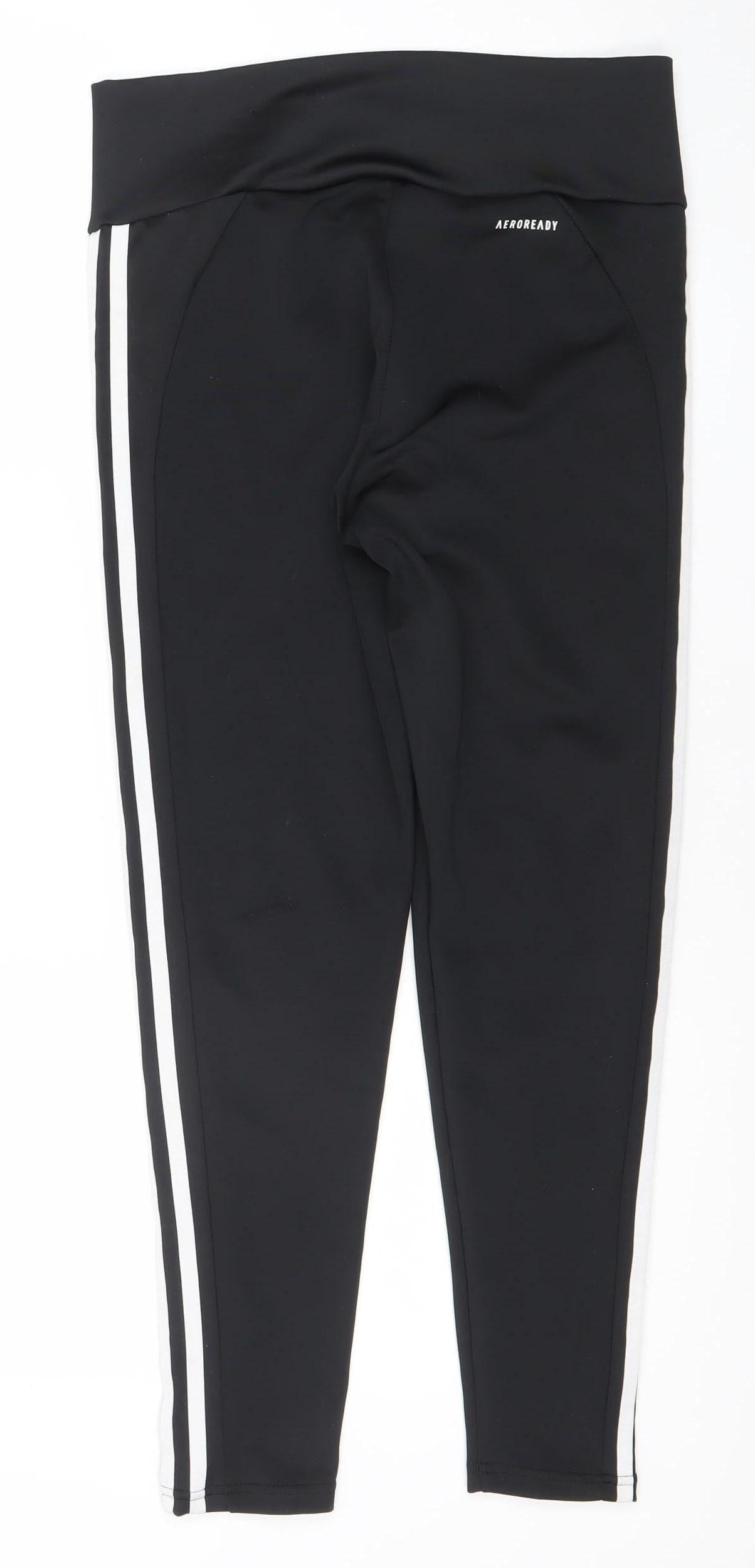 Adidas Women's Black AEROREADY Side Stripe Active Leggings M