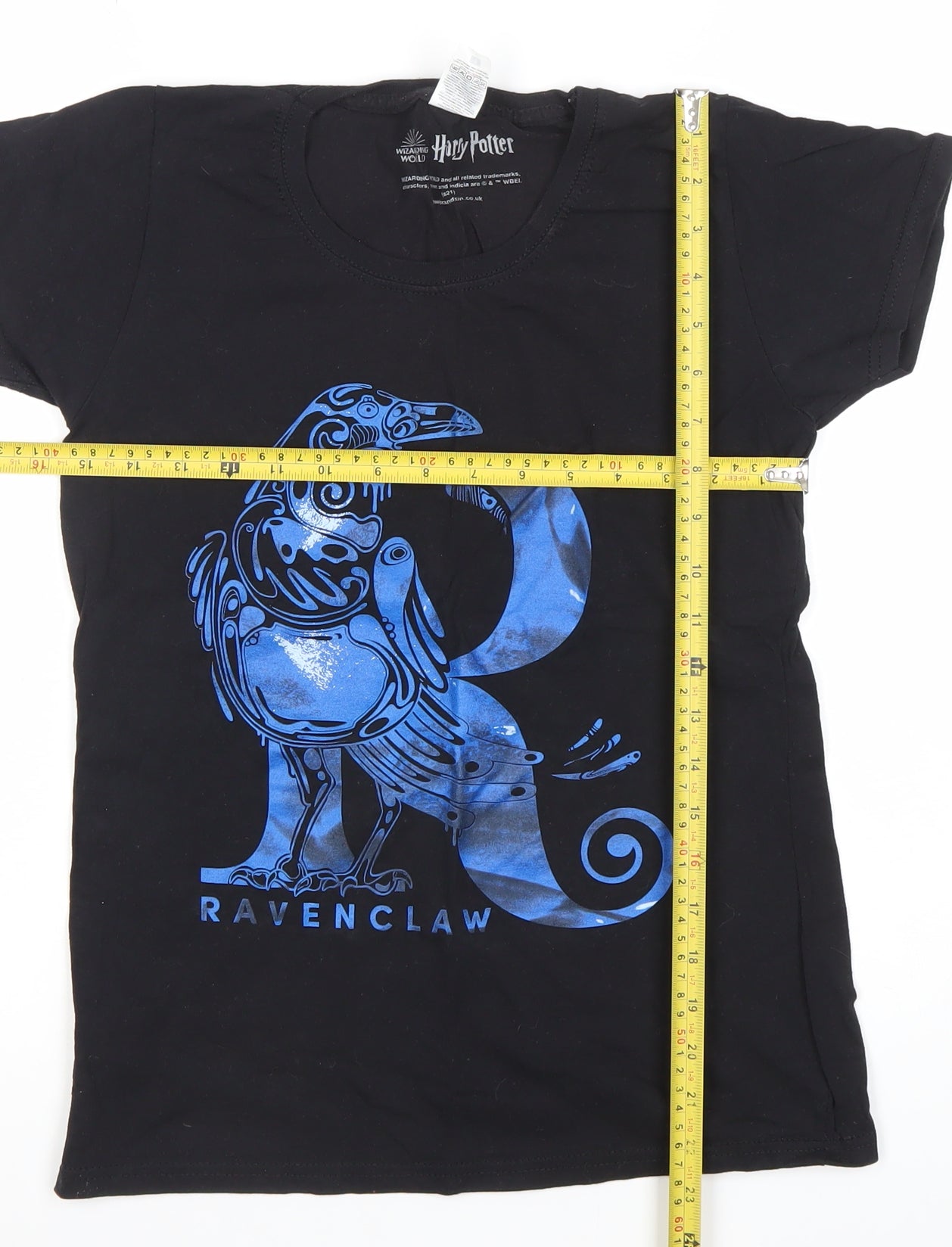 Fruit of the Loom Womens Black Ravenclaw Harry Potter T-Shirt Size S