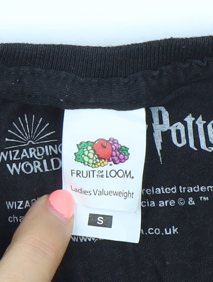 Fruit of the Loom Womens Black Ravenclaw Harry Potter T-Shirt Size S