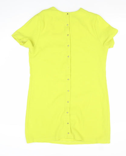 Cameo Rose Women’s Yellow Short Sleeve Shift Dress Size 8