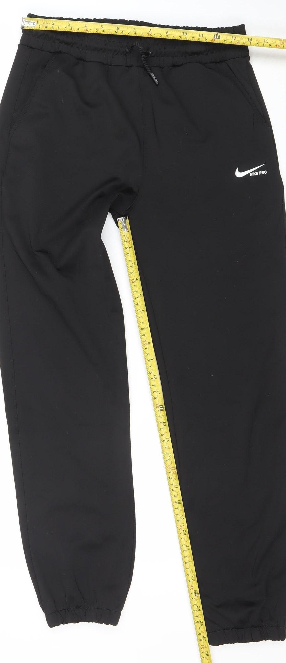 Nike Men’s Black L Jogger Trousers Athletic Fit Moisture Wicking