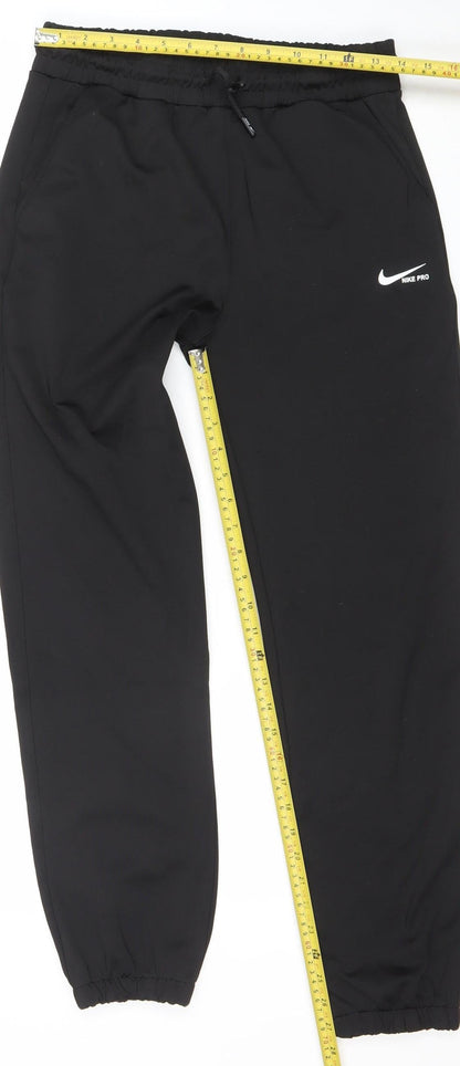 Nike Men’s Black L Jogger Trousers Athletic Fit Moisture Wicking