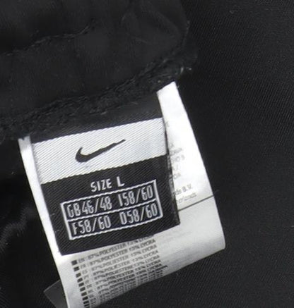 Nike Men’s Black L Jogger Trousers Athletic Fit Moisture Wicking