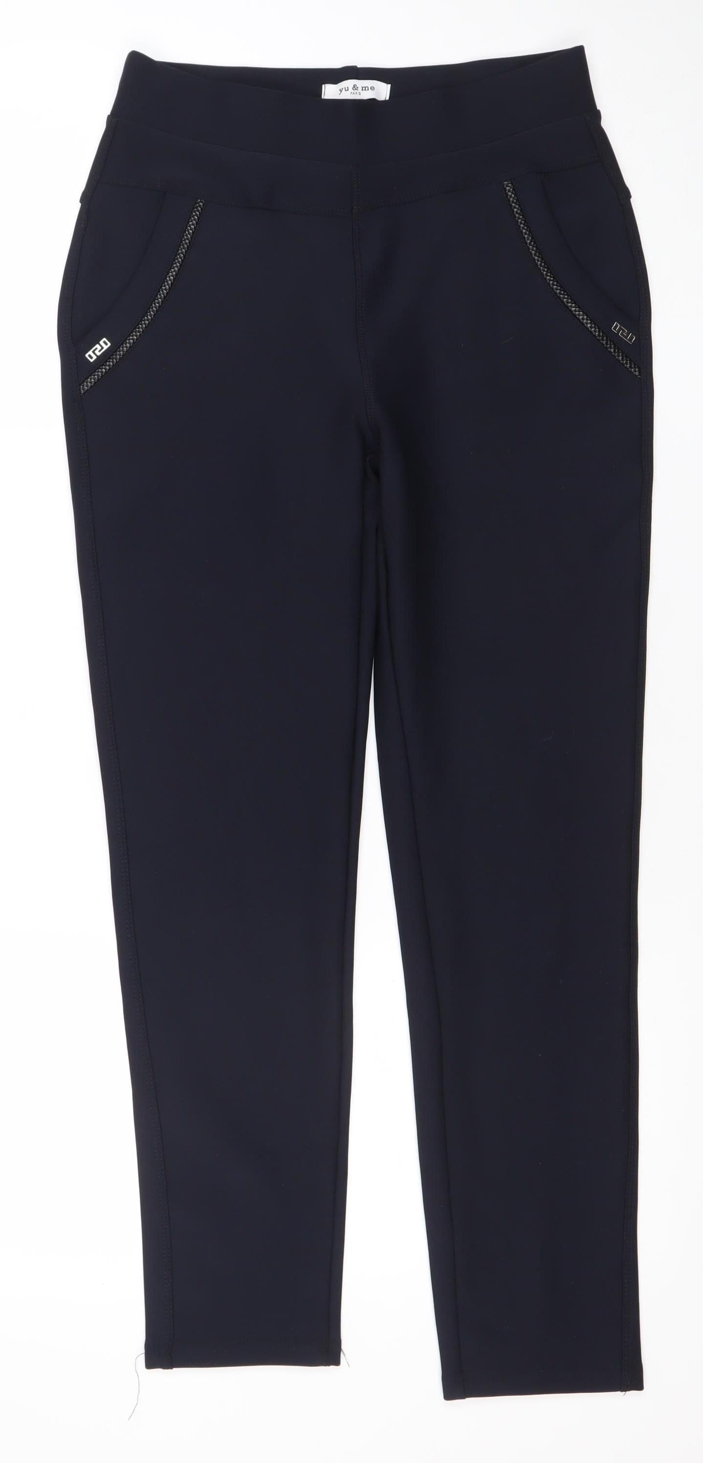 Yukime Paris Women’s Black Slim Fit Stretch Leggings M/L