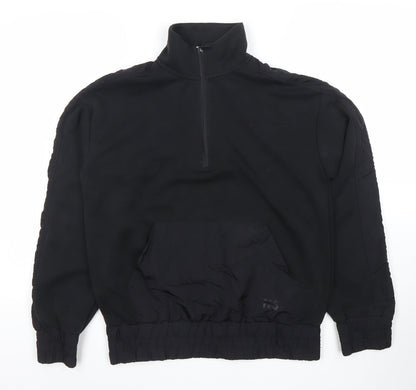 Helen Steele x Dunnes Stores Black 1/2 Zip Pullover Sweatshirt XS Women