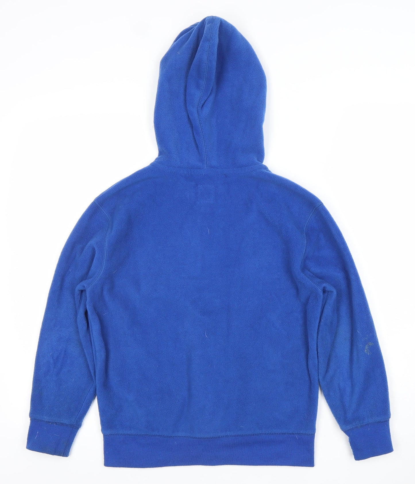 GAP Boys Blue Fleece Zip Hoodie Jacket 8-9 Years Hooded Cotton Lined