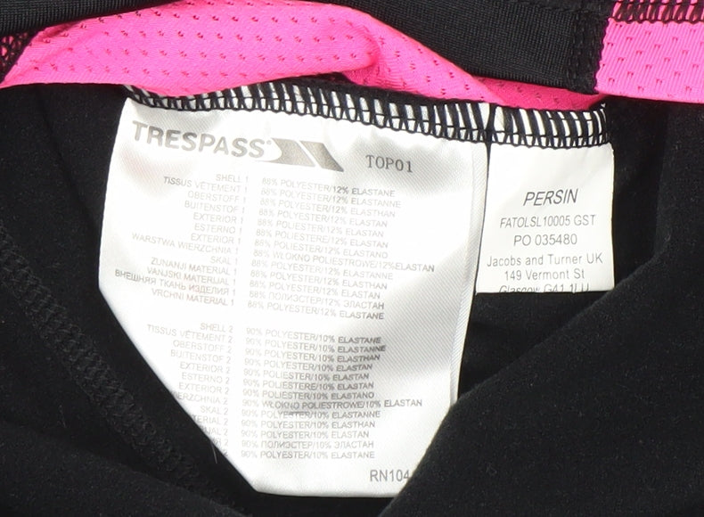 Womens UK Size M Trespass Black Pullover Sweatshirt