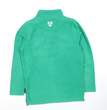 Ireland Classics Boys Green Fleece 1/4 Zip Hoodie 11-12 Years