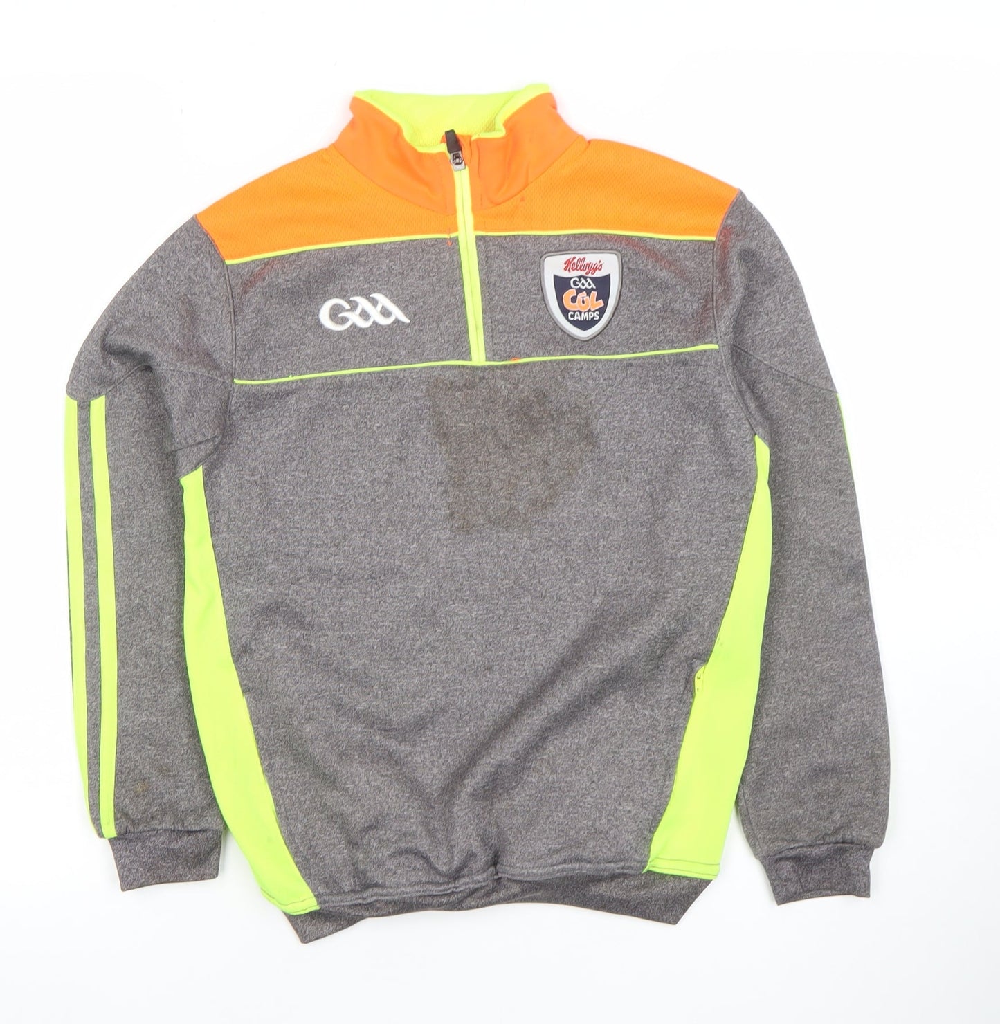 O'Neills Boys Grey Neon Full Zip Sweatshirt 3 Years Kellogg’s GAA Cool Camps