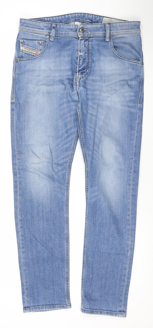 Diesel Krayver Men's Blue Slim Straight Jeans W30 L32