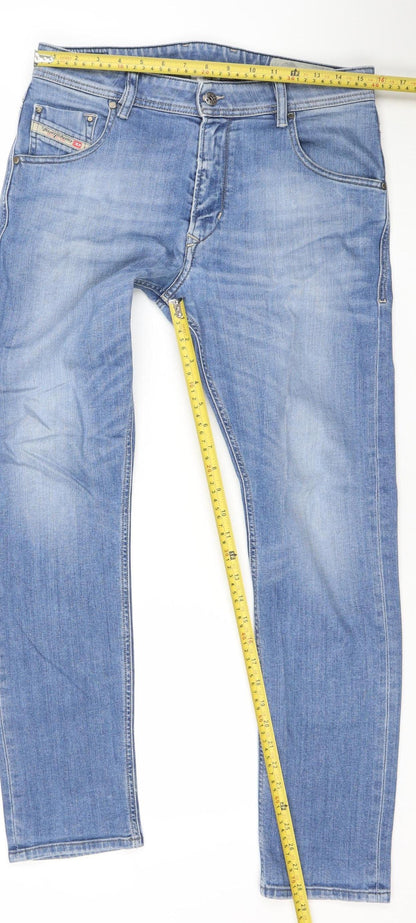 Diesel Krayver Men's Blue Slim Straight Jeans W30 L32