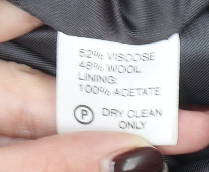 Next Mens Green Wool Blend Double Breasted Blazer Jacket 36R Classic Fit