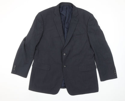 Jack Reid Men’s Blue 44S Blazer Jacket Classic Fit Formal
