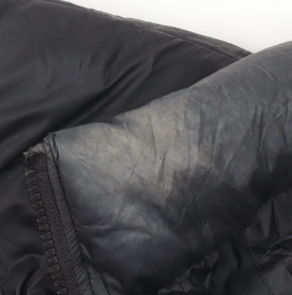 Weekday Womens Black S Benita Puffer Jacket Lightweight Winter Coat