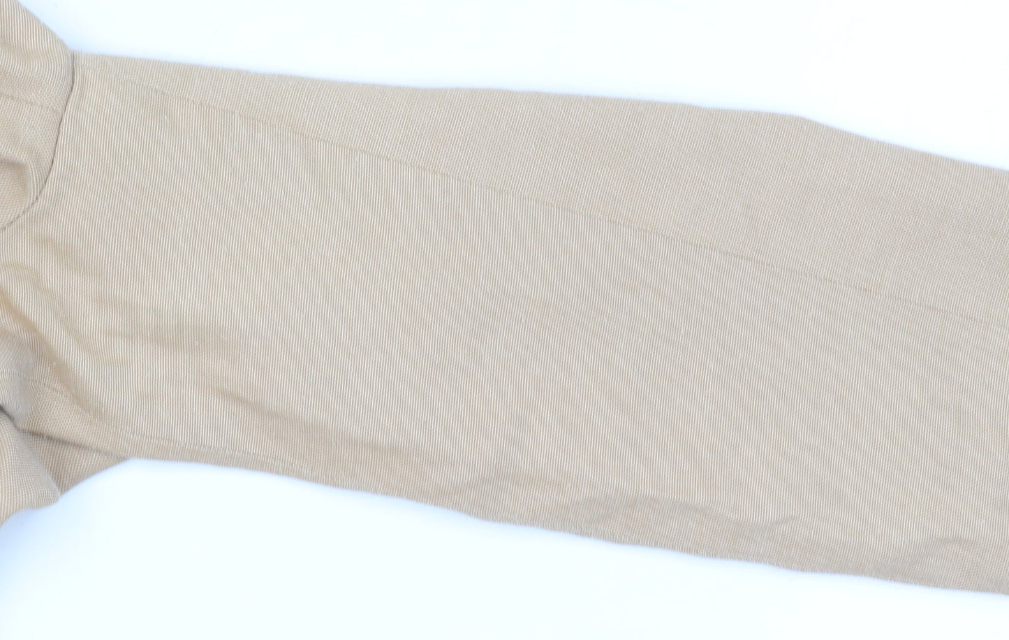 MNG Women Beige Linen Blend Single-Breasted Blazer Size 12