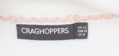 Craghoppers Women Ivory Fleece Half Zip Pullover Sweatshirt UK 12