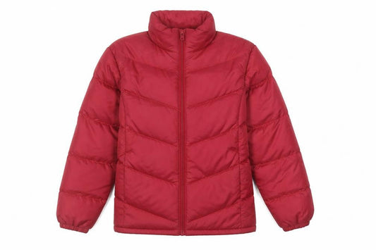 MAITESI Classics Women's Red Puffer Jacket M Regular Fit Winter Coat