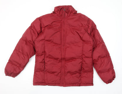 MAITESI Classics Women's Red Puffer Jacket M Regular Fit Winter Coat