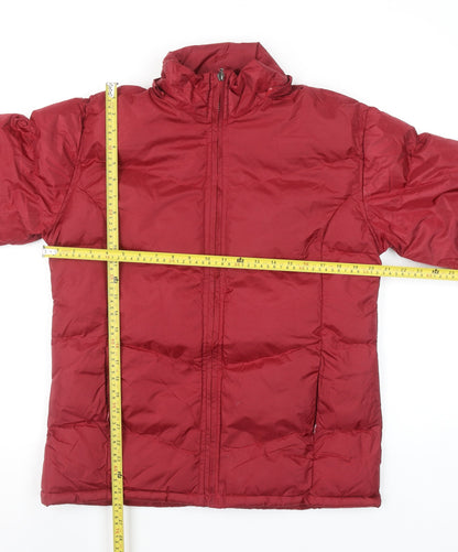 MAITESI Classics Women's Red Puffer Jacket M Regular Fit Winter Coat