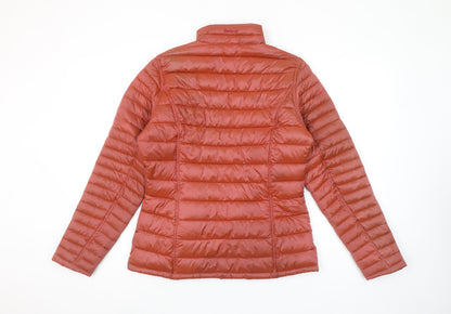 Barbour Women’s Brown Size 12 Puffer Jacket Quilted Full Zip