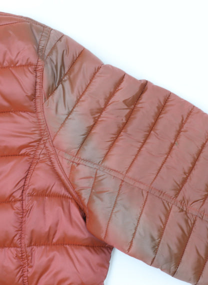 Barbour Women’s Brown Size 12 Puffer Jacket Quilted Full Zip