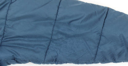 Adidas Men's Blue Retro Puffer Jacket Size M Quilted Winter Coat