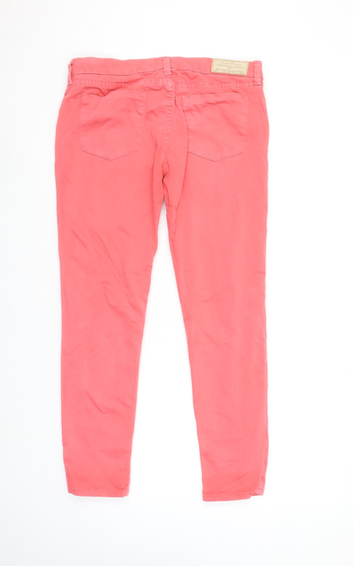Zara Woman Pink Slim Fit Mid Rise Skinny Jeans Size 12
