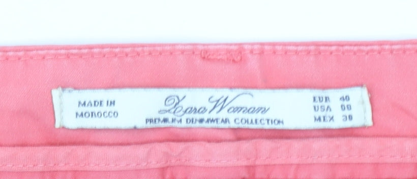 Zara Woman Pink Slim Fit Mid Rise Skinny Jeans Size 12