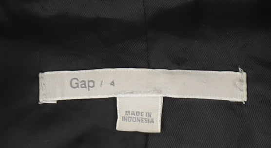 Gap Women’s Grey Pinstripe Blazer Jacket Size 8 Slim Fit