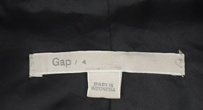 Gap Women’s Grey Pinstripe Blazer Jacket Size 8 Slim Fit