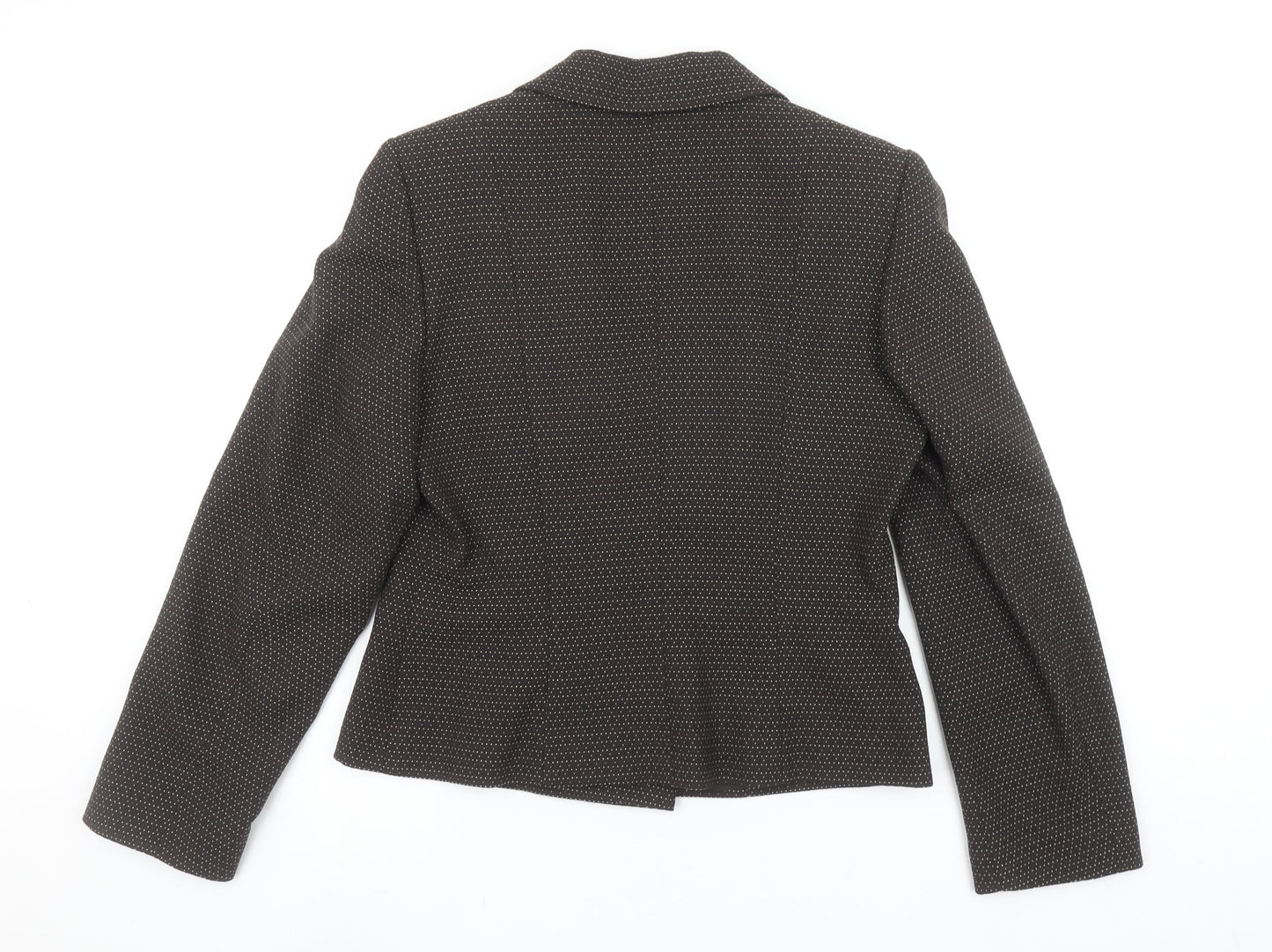 Kaliko Women's Black Size 12 Shawl Collar Wool Blend Tailored Jacket