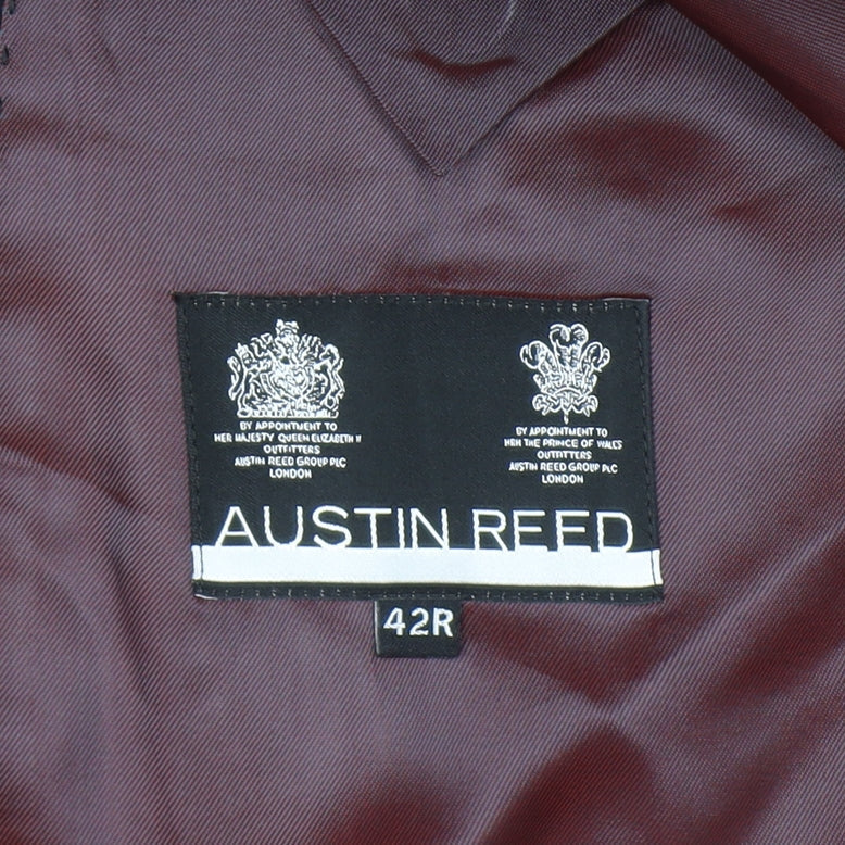 Austin Reed Men's Navy Pinstripe Wool Blazer 42R Classic Fit