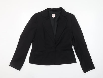Oasis Women’s Black Size 14 Tailored Blazer Jacket