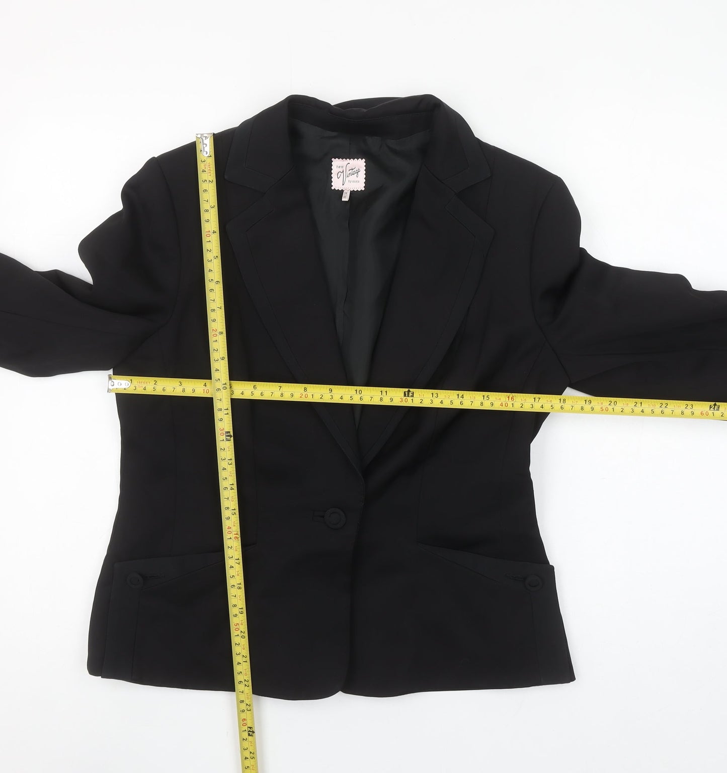 Oasis Women’s Black Size 14 Tailored Blazer Jacket