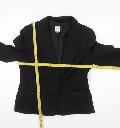 Oasis Women’s Black Size 14 Tailored Blazer Jacket