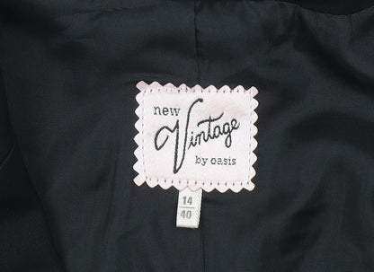 Oasis Women’s Black Size 14 Tailored Blazer Jacket
