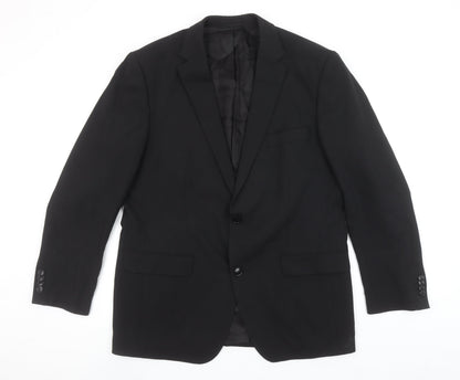 Mens UK Size 42 ROY ROBSON Regular Black Suit Jacket