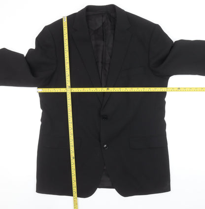 Mens UK Size 42 ROY ROBSON Regular Black Suit Jacket