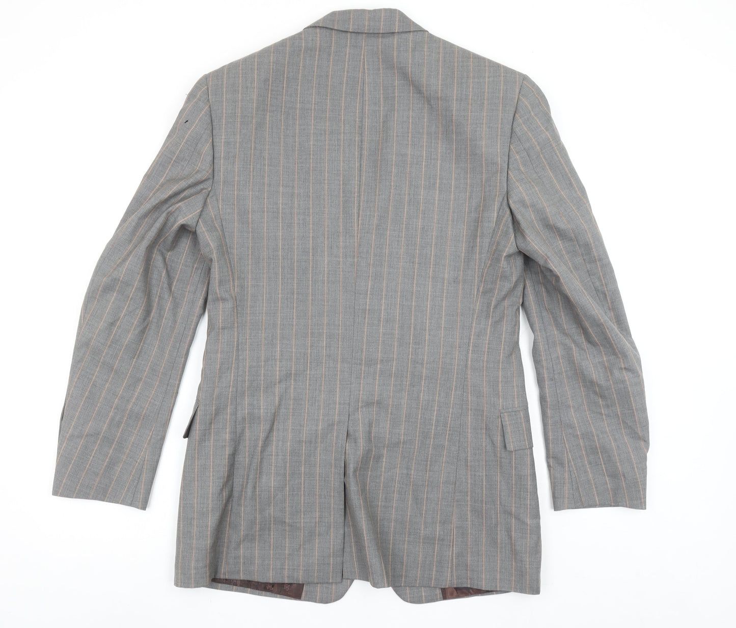 Paul Smith London Men Grey Pinstripe Wool Blazer Jacket 38R