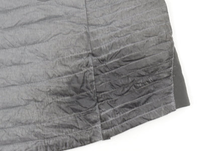 Eddie Bauer Women's Grey Lightweight Hooded Puffer Jacket Size L