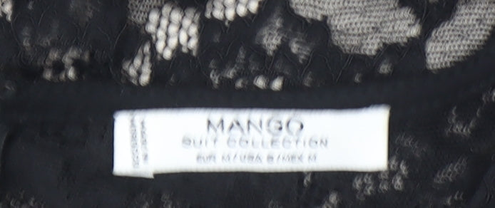 Mango Women’s Black Lace Sheath Dress Size 10 Party Cocktail Formal